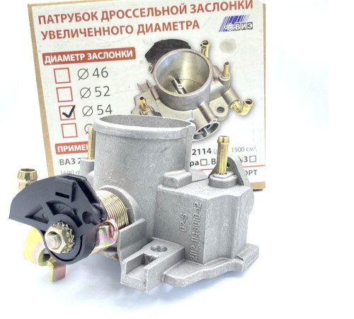Дросельна заслінка OEM для ваз 1117 1119 2104 2107 2108 2115 2170 2172 54 мм (2112-1148010-12-54)