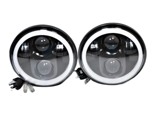 Світлодіодні фари для ваз 2103 2106 bmw E30 E34 5.75 дюймів кругла LED Headlight комплект 2 шт (L2106-5.75D)