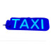 Табличка TAXI на лобове скло світлодіодна на присосках LED шашка для таксі 12в Синя (17366)