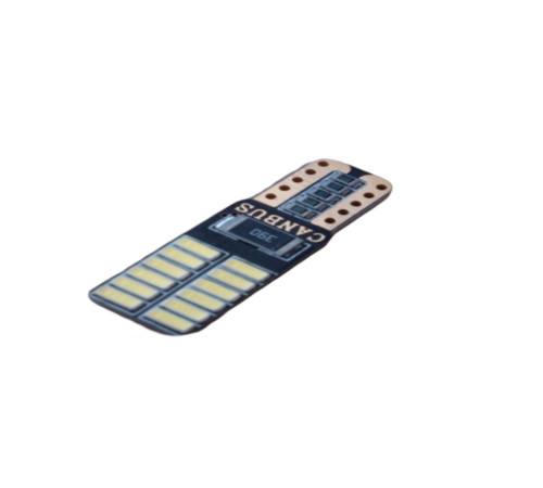 Лампа світлодіодна Led T10 W5W 24smd 1206 чіп canbus білий (T105W5CAN)