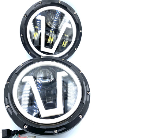 Фари Led для ваз 2121 21213 Тайга Уаз 469 Газ 24 для ваз 2101 Хаммер FJ Cruiser w463 (Led V)